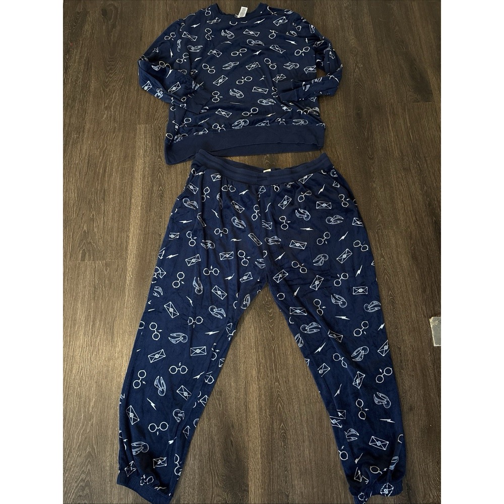 Wizarding World of Harry Potter Universal Studios Fleece Pajamas Set 2XL